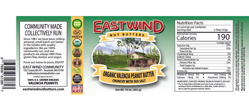 Organic Valencia Peanut Butter- 2 Ingredients or less