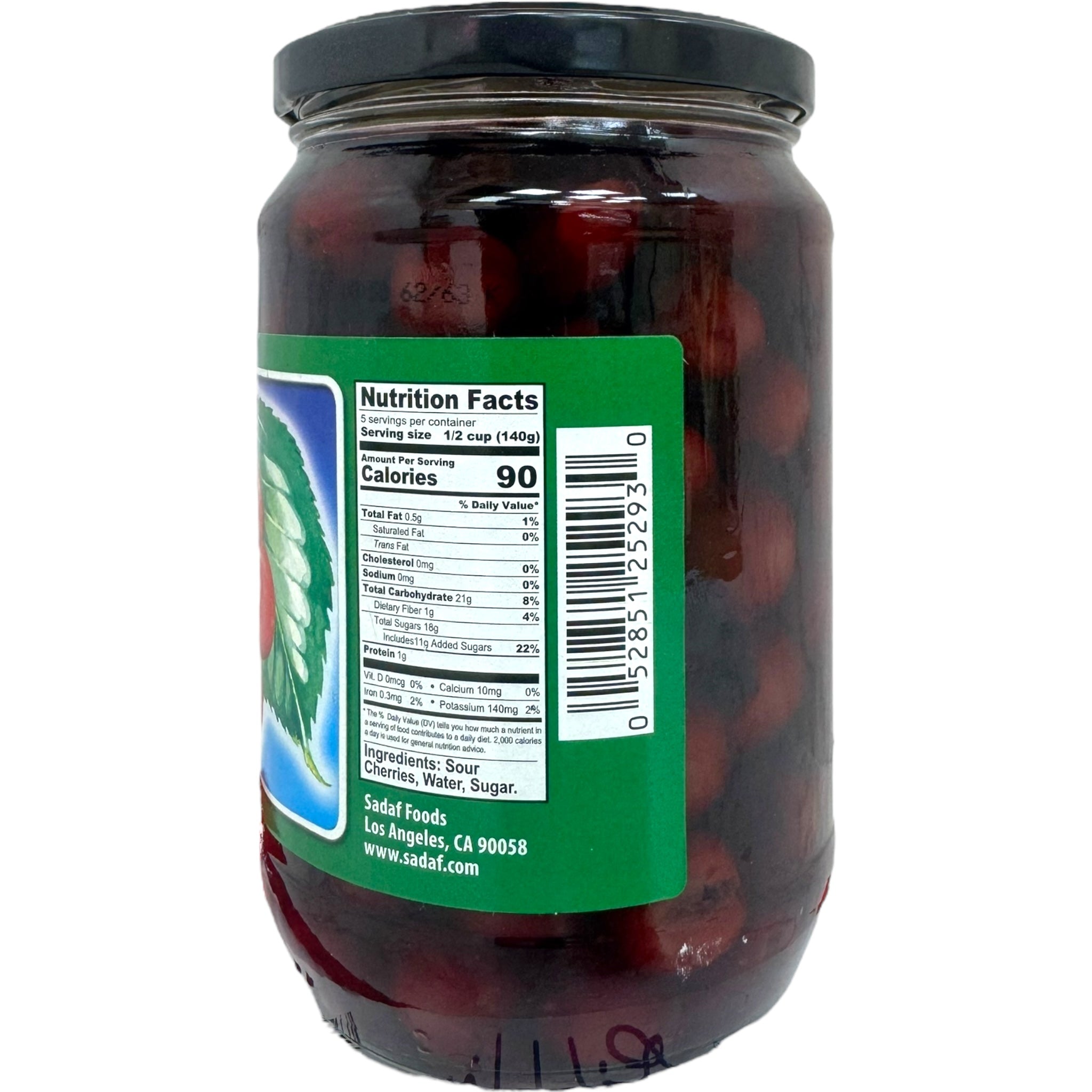 Sadaf Pitted Sour Cherries in Light Syrup 700g