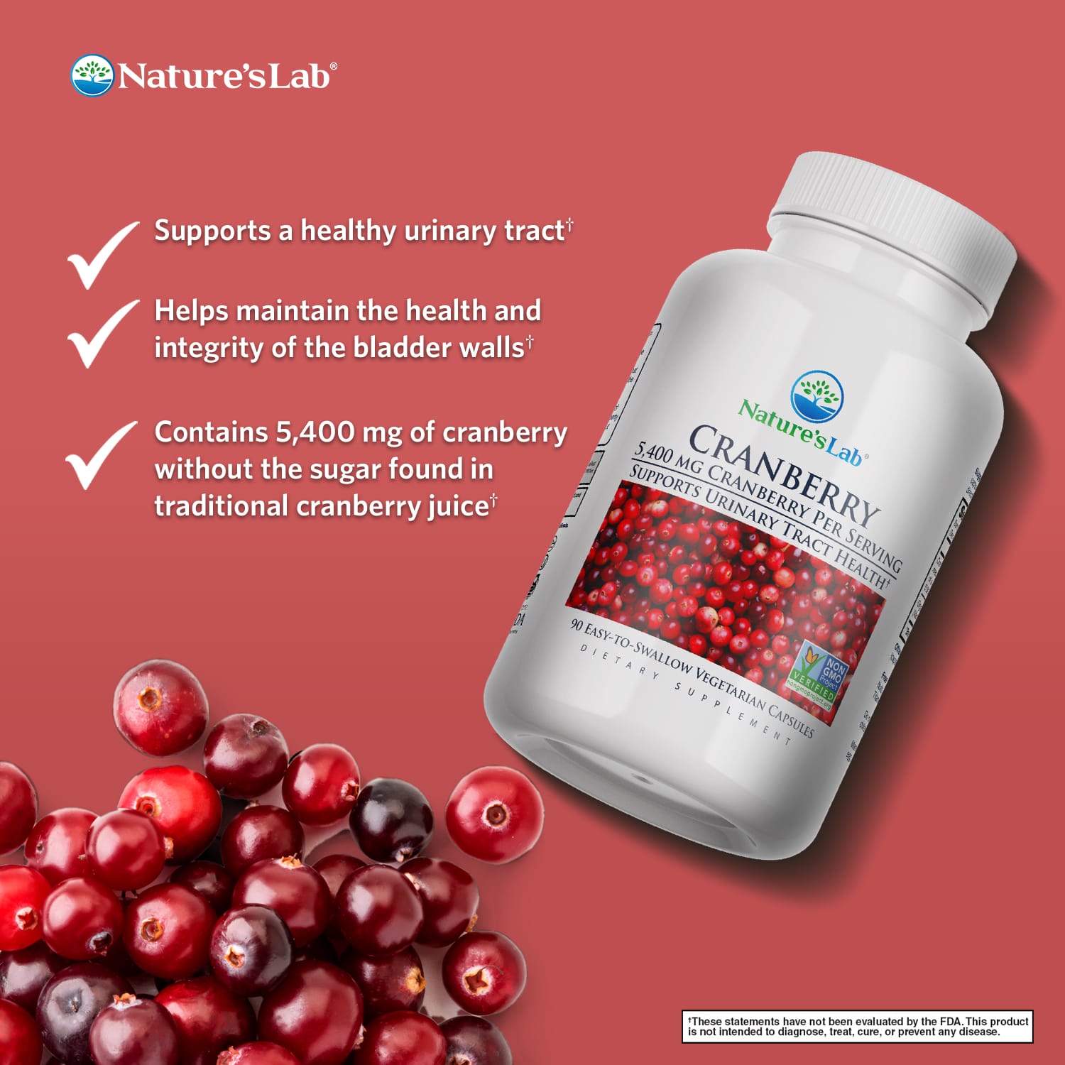 Nature's Lab Cranberry 5400 mg - 90 Capsules