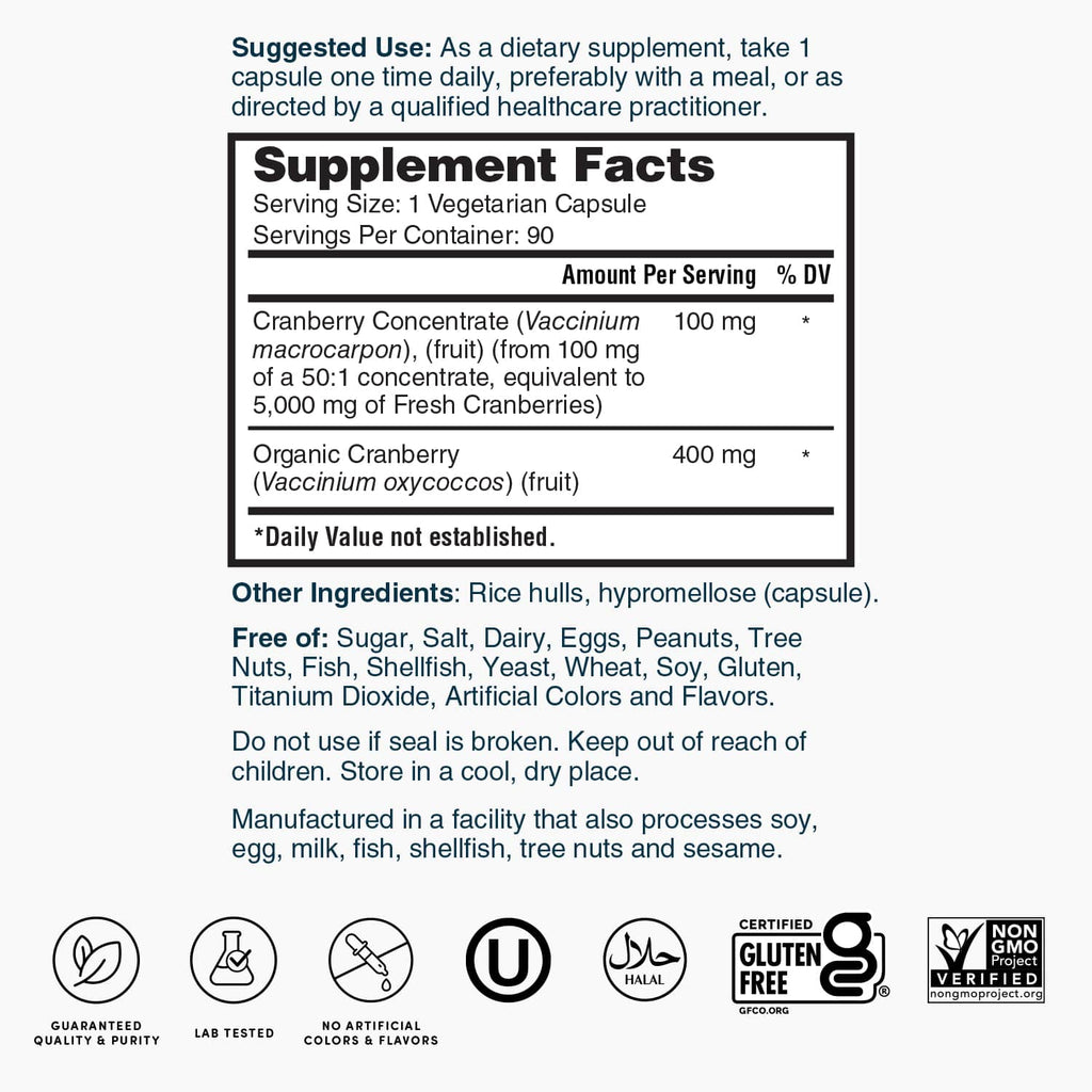 Nature's Lab Cranberry 5400 mg - 90 Capsules