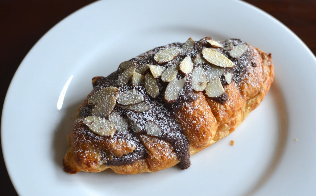 Andy Anand Dark Chocolate Almond Croissants Cake, 10 Pcs Handcrafted Guilt-Free Treats 2 lbs