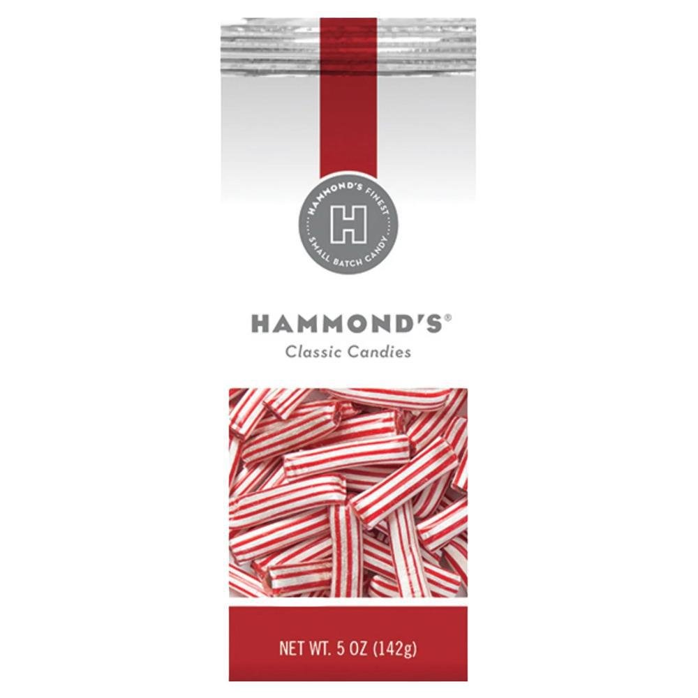 Hammond's Candies - Chocolate-Filled Peppermint Straws (5OZ)
