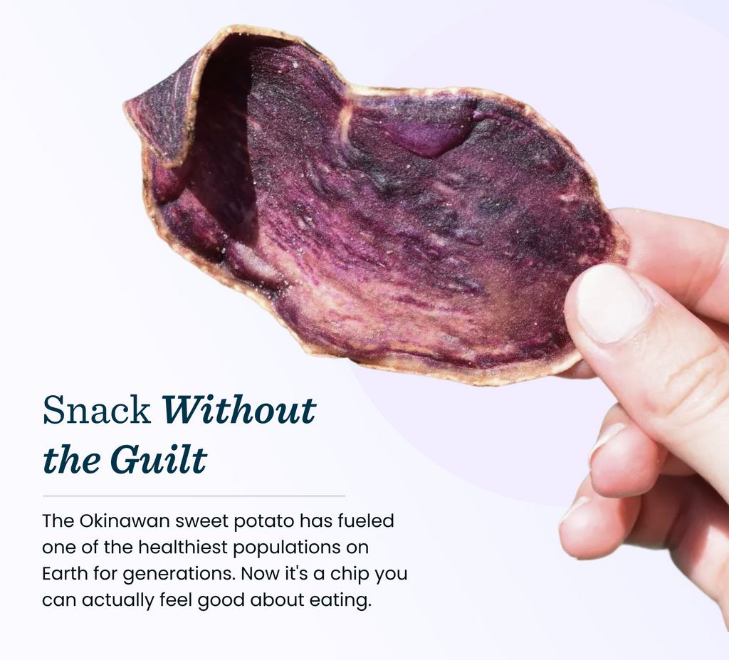 Okinawan Sweet Potato Chips | Rosemary & Garlic